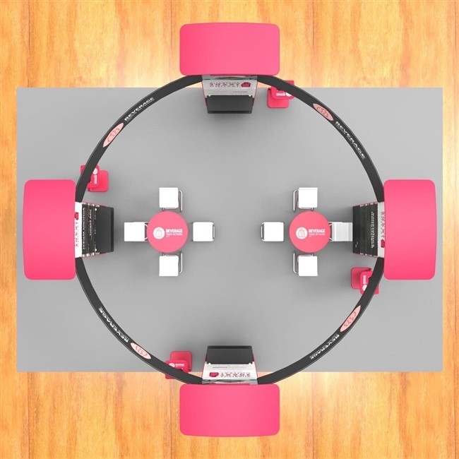 Fashion Reusable Custom Portable Tension Fabric Stand
