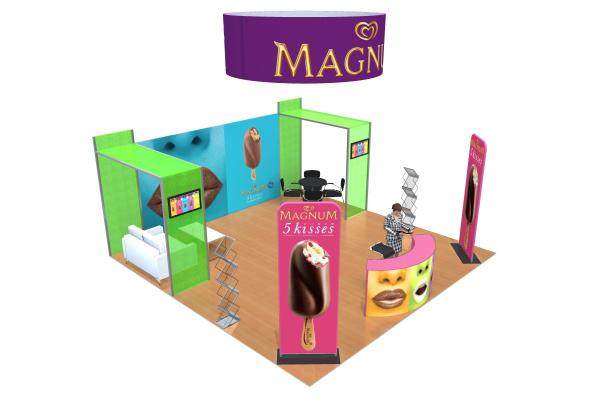 Custom Portable 20x20ft Modular Trade Show Booth Display