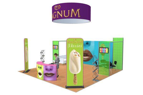 Custom Portable 20x20ft Modular Trade Show Booth Display