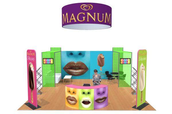 Custom Portable 20x20ft Modular Trade Show Booth Display