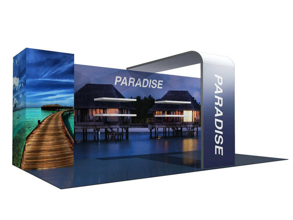 modular 20ft aluminum exhibition booth with SEG panel