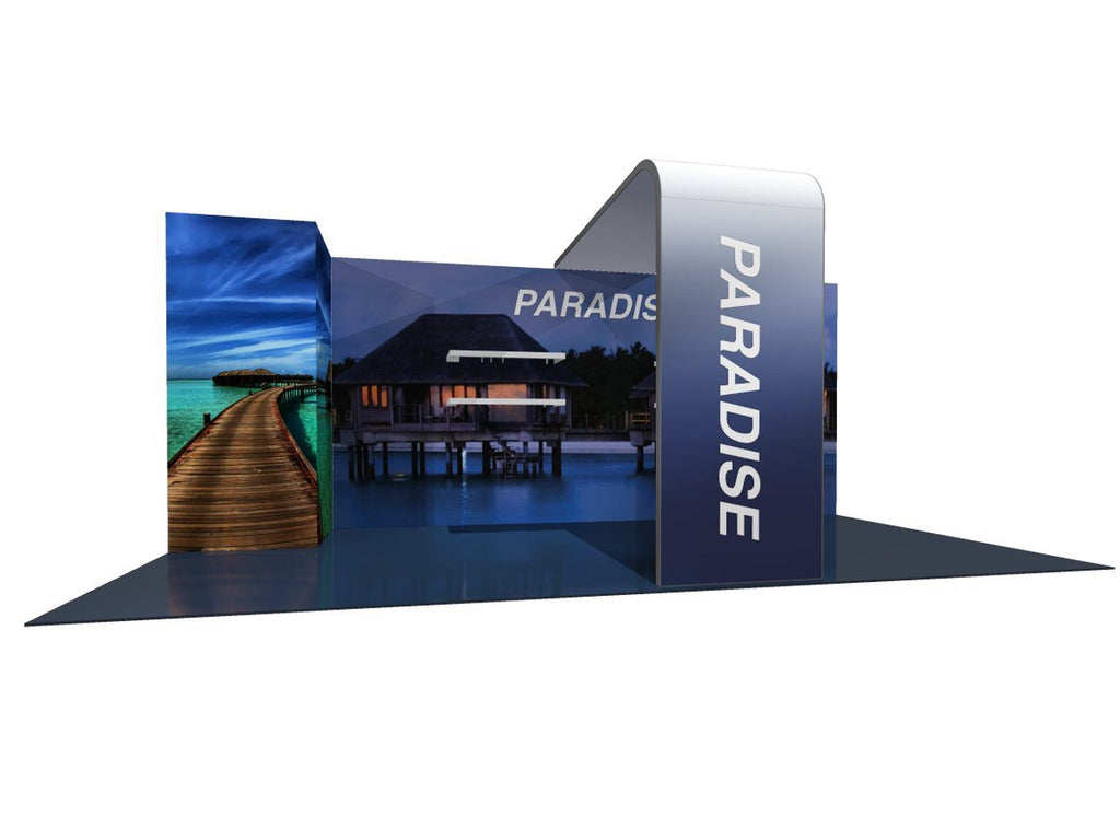 modular 20ft aluminum exhibition booth with SEG panel