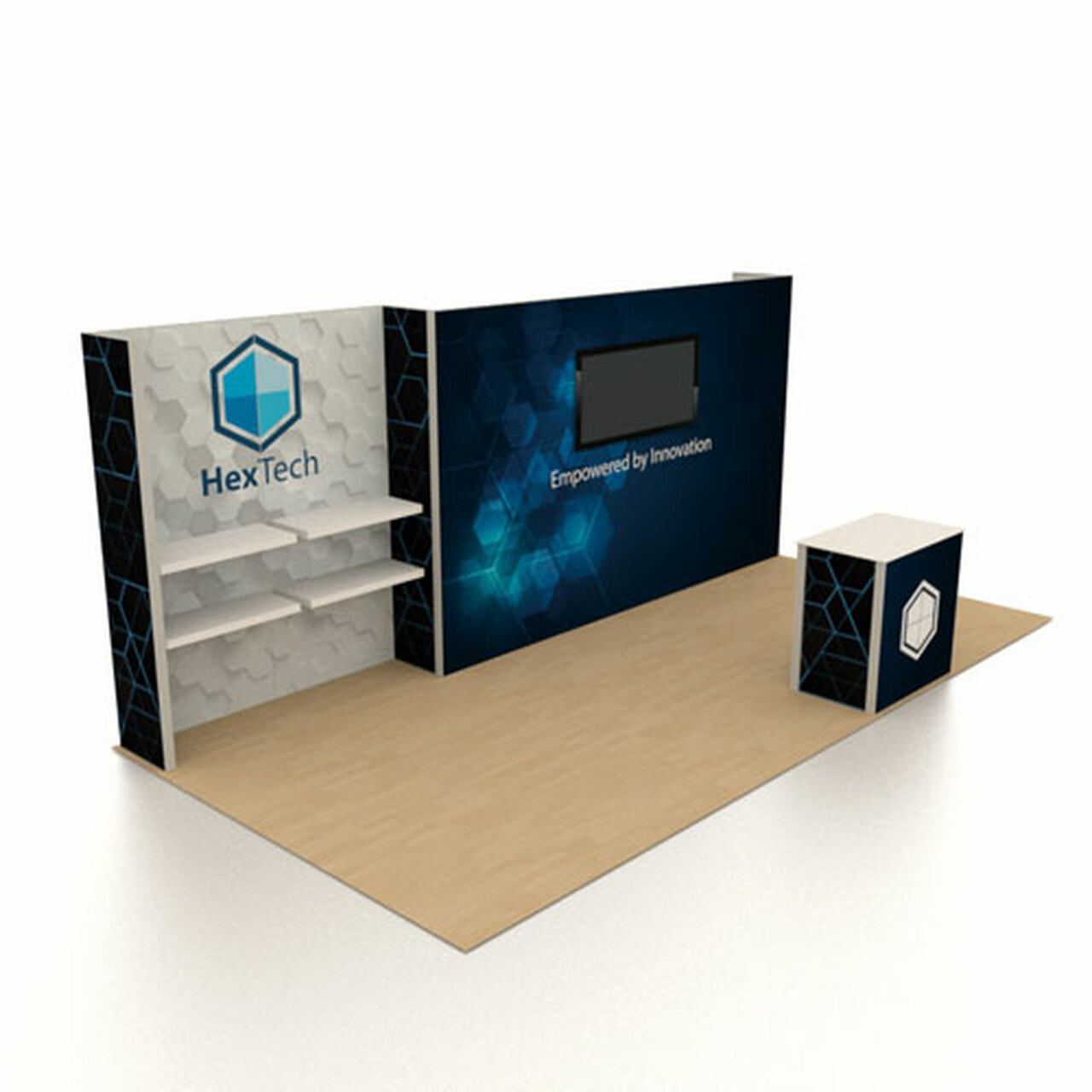quick set up free standing 3x6 exhibition booth and stall