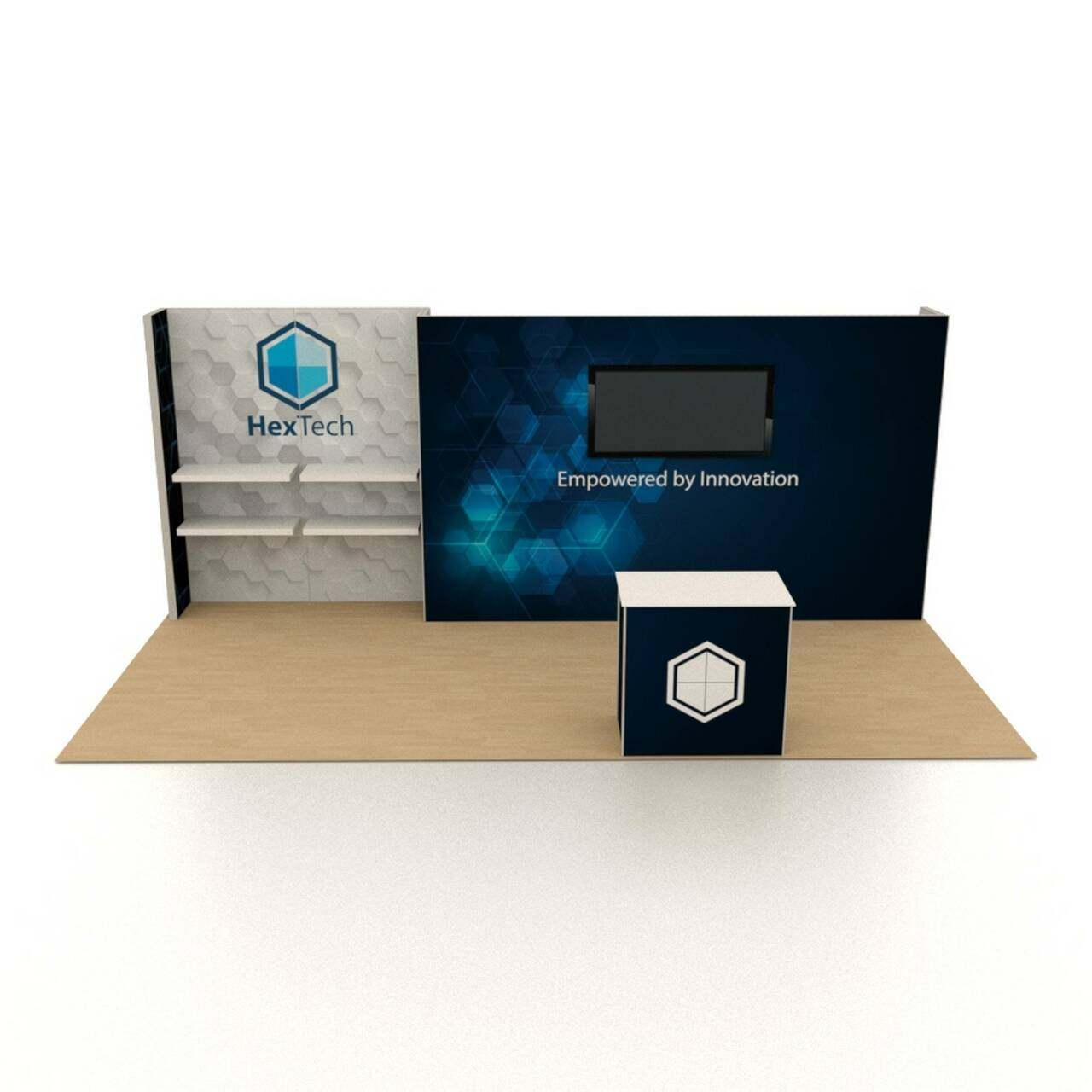 quick set up free standing 3x6 exhibition booth and stall