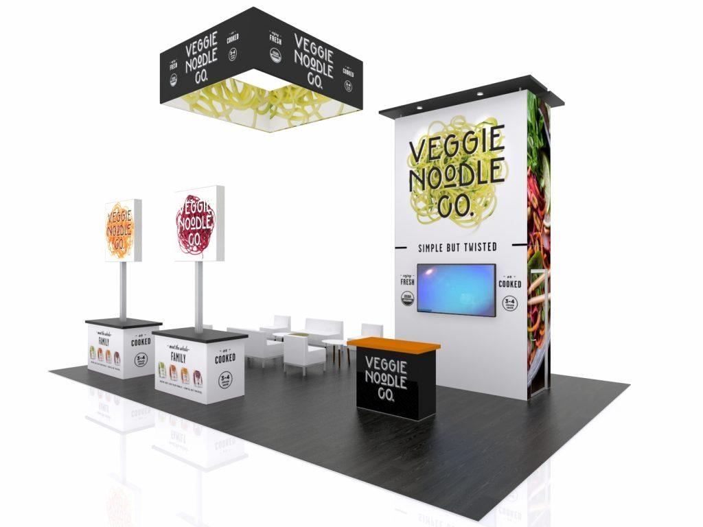 simple but attractive expo stand trade show booth