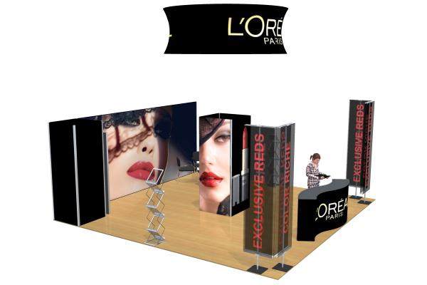 aluminum frame trade show display booth
