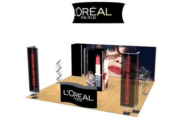 aluminum frame trade show display booth
