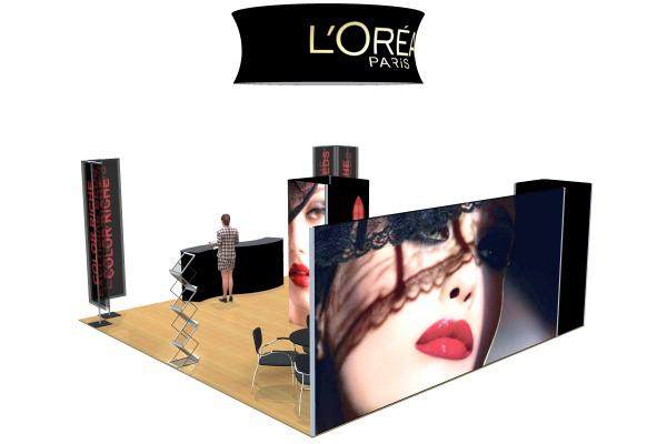 aluminum frame trade show display booth