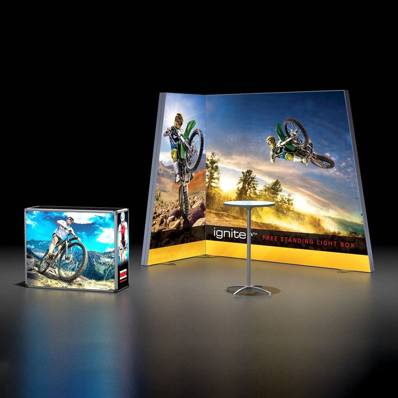 irregular SEG trade show booth