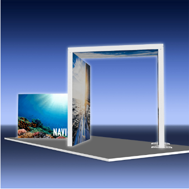 custom LED trade show booth display