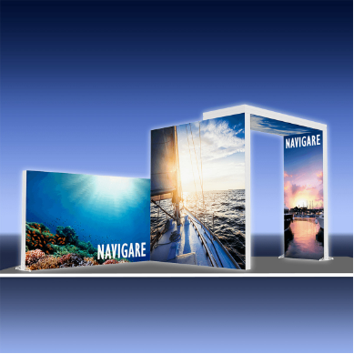 custom LED trade show booth display