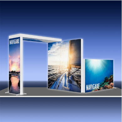 custom LED trade show booth display