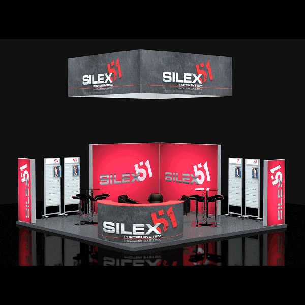 customized indoor advertising trade show booth