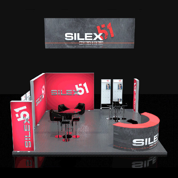 customized indoor advertising trade show booth