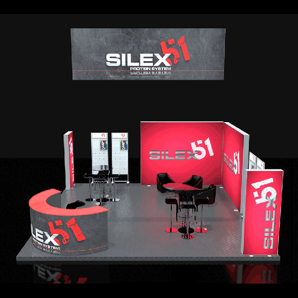 customized indoor advertising trade show booth