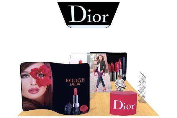 Aluminium Extrusion Portable Tension Fabric Backlit Display 20x20
