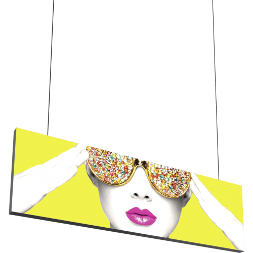 hanging easy assembling aluminum fabric light box