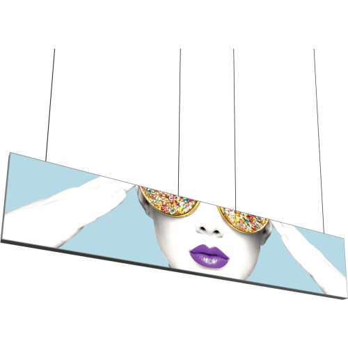 hanging easy assembling aluminum fabric light box