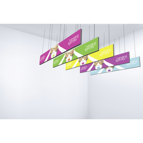hanging easy assembling aluminum fabric light box