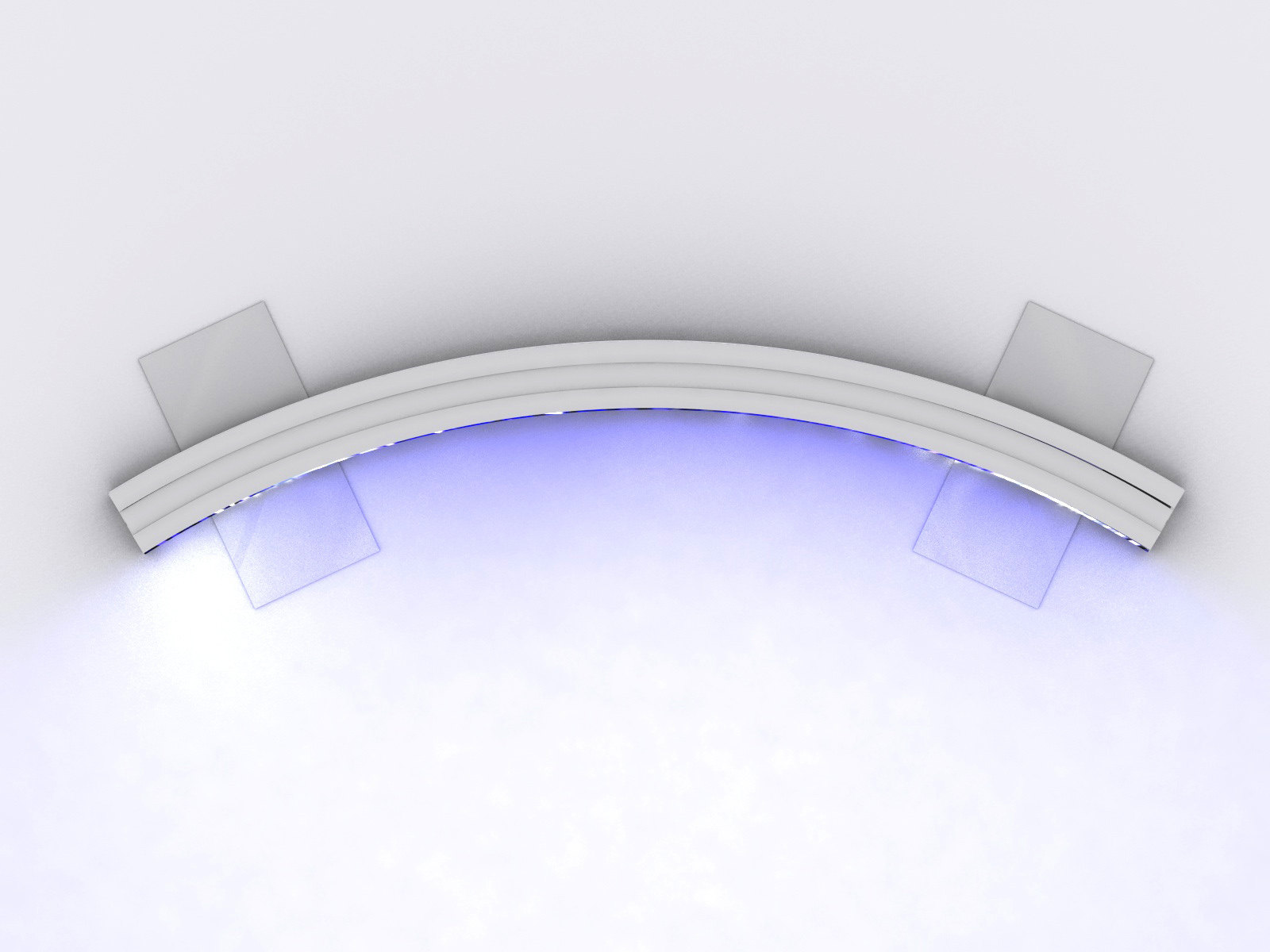 Aluminum curved SEG fabric light box