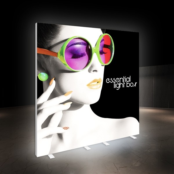 no tool required free standing fabric trade show light box