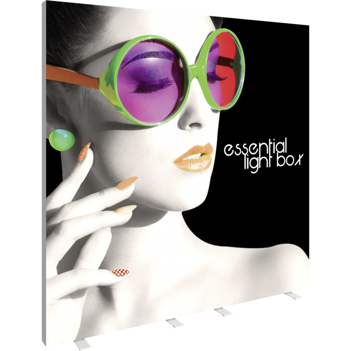 no tool required free standing fabric trade show light box