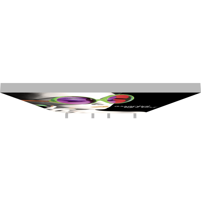 no tool required free standing fabric trade show light box