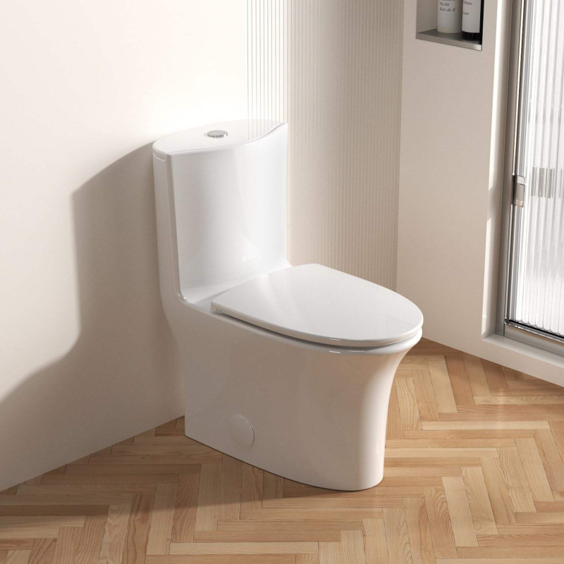 KSB007 Ergonomic Fully Skirted One Piece Siphon Bathroom Toilet Hot Selling