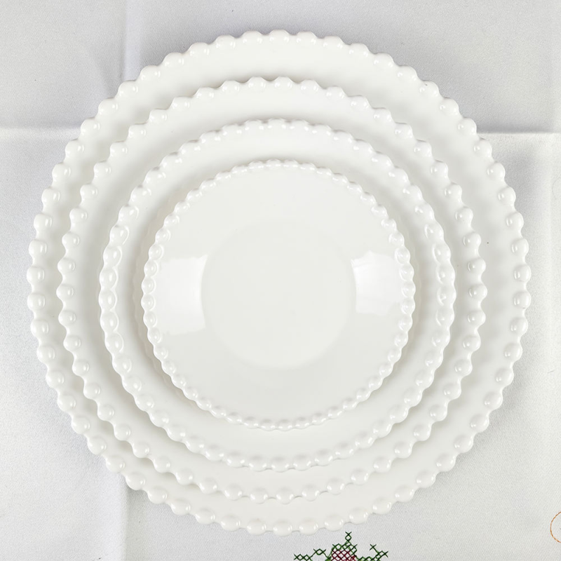 KP008 opular Dinnerware Set Marbles Design Charger Plate for Dinner Use