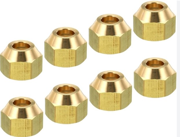 brass flare nuts