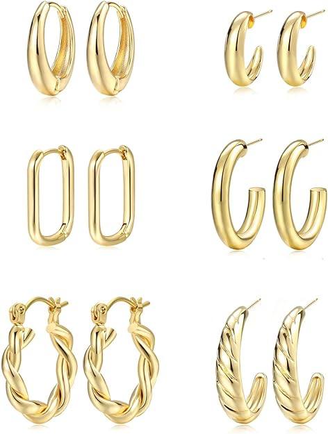 14K plated Fashion Hoops