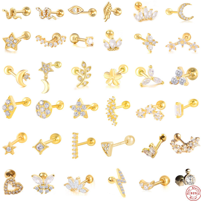 SS925 Fashion Stud Earrings