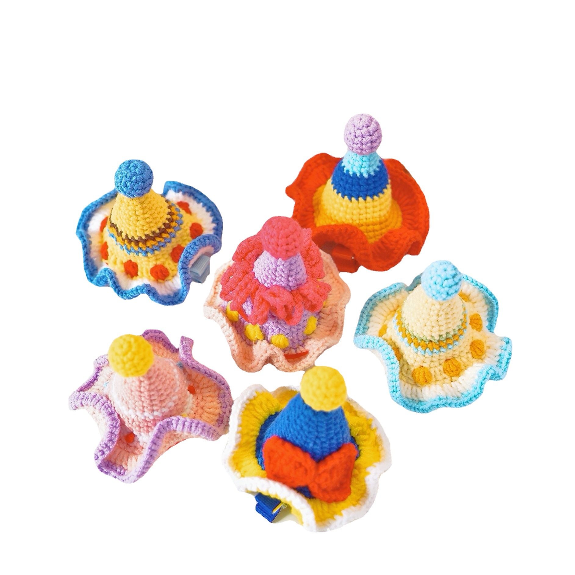 Hand-made Knitted Kids Hair Accessorie