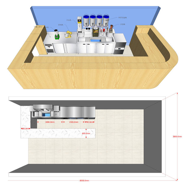 Boba Tea Counter