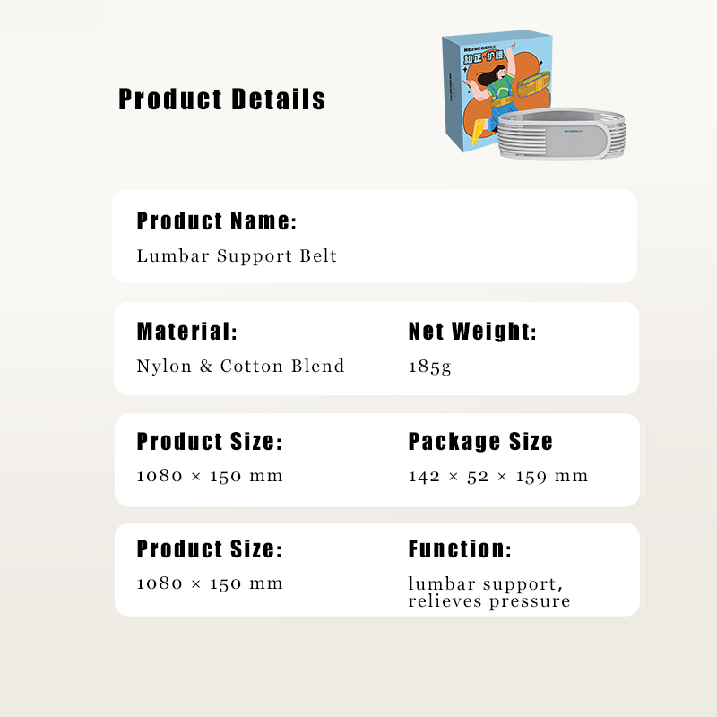 Adjustable Back Support Belt