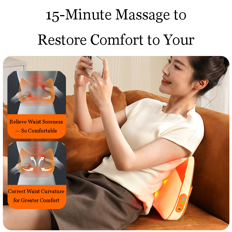 Heated Waist Massager Pillow