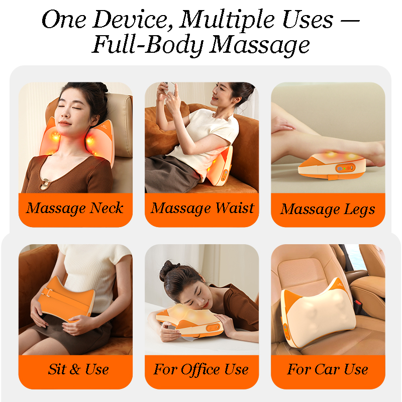 Heated Waist Massager Pillow