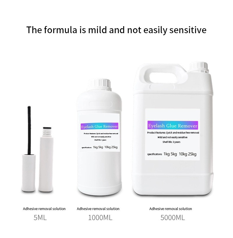 Wholesale Eyelash Extension Korean liquid Remover 1kg Cleaning Remover with Customizable Capacity