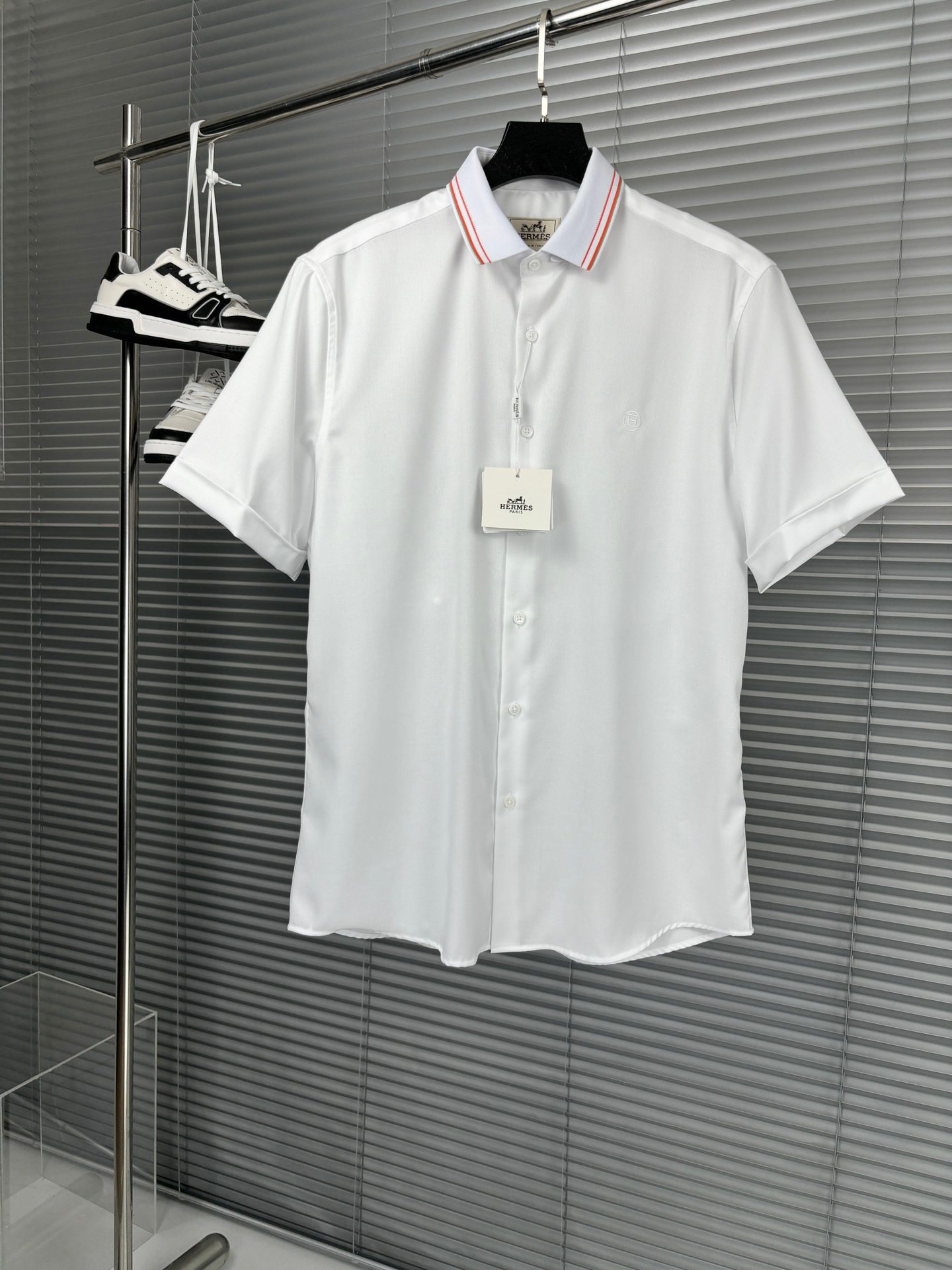 Men's business casual cotton short-sleeved shirt. Goods from the trading company channel, 100% pure breed. The 2024 official new product. Classic evergreen ace product!