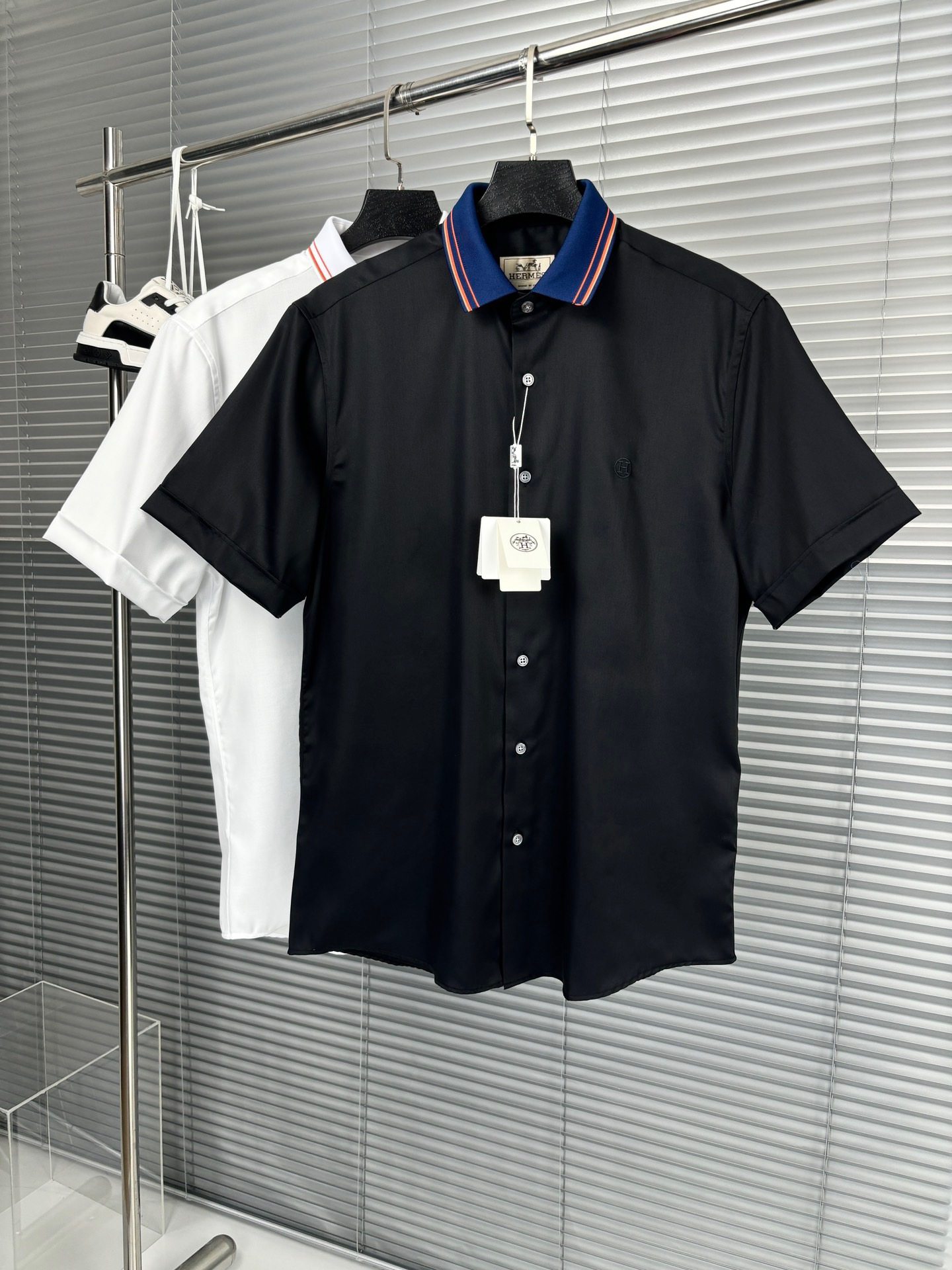 Men's business casual cotton short-sleeved shirt. Goods from the trading company channel, 100% pure breed. The 2024 official new product. Classic evergreen ace product!