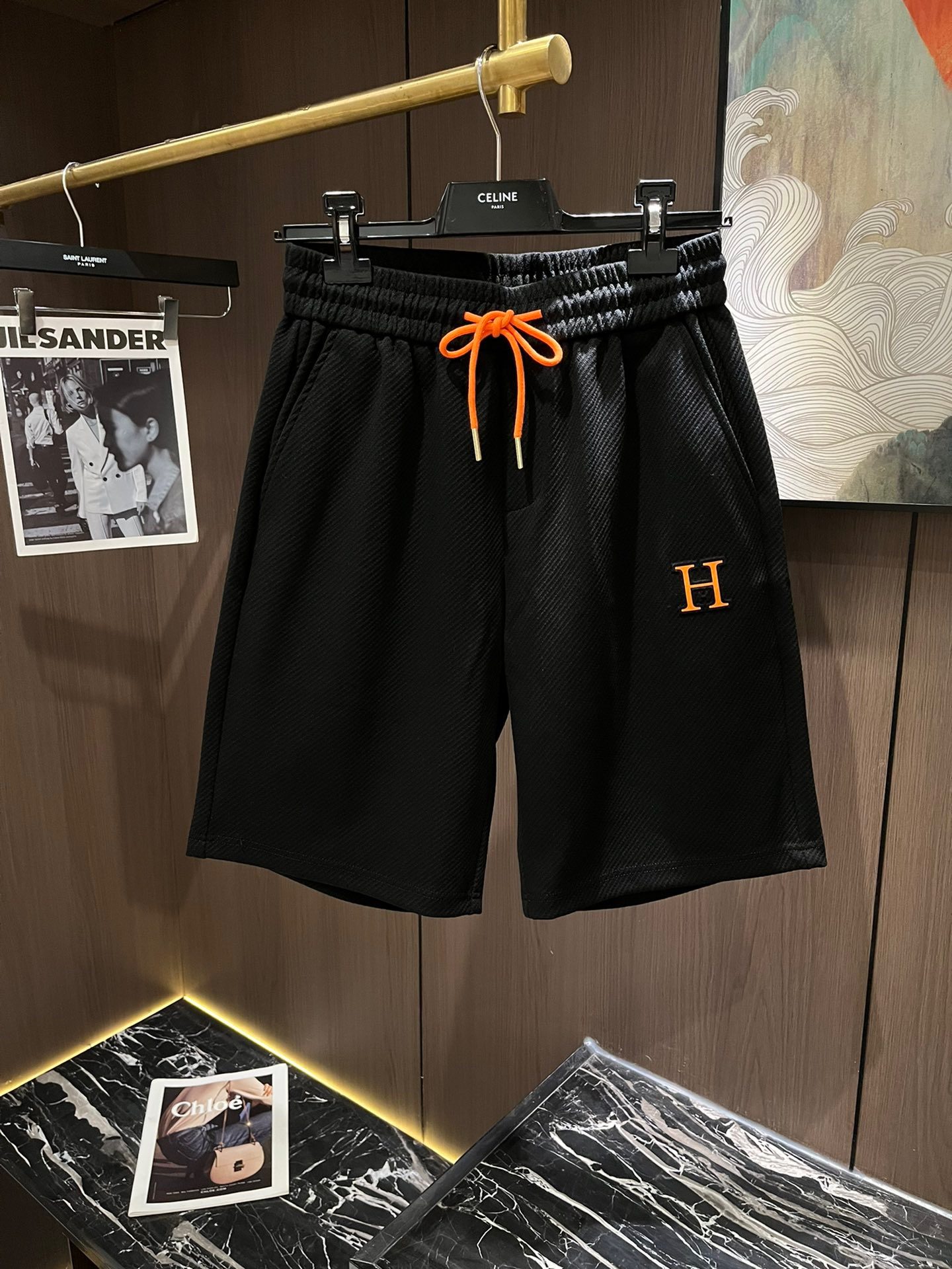 Men's five-point shorts for summer 2024, a popular item!!! So amazing... Extremely good-looking!!! Basic style... The fabric is made of knitted cotton blend fabric