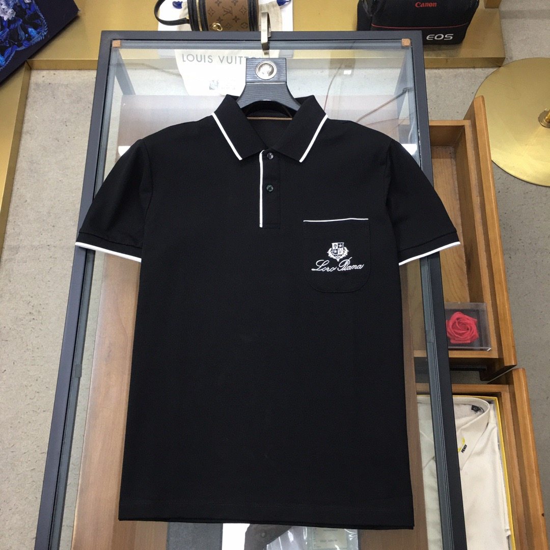 Spring/Summer 2024 New Arrivals. Fashionable POLO / Collared Short Sleeve. High-end custom-made versatile style. Anyone can handle it easily. The fabric is all custom-made. The luxurious and classic brand logo design on the chest.