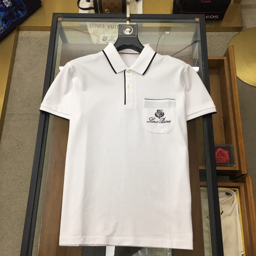 Spring/Summer 2024 New Arrivals. Fashionable POLO / Collared Short Sleeve. High-end custom-made versatile style. Anyone can handle it easily. The fabric is all custom-made. The luxurious and classic brand logo design on the chest.