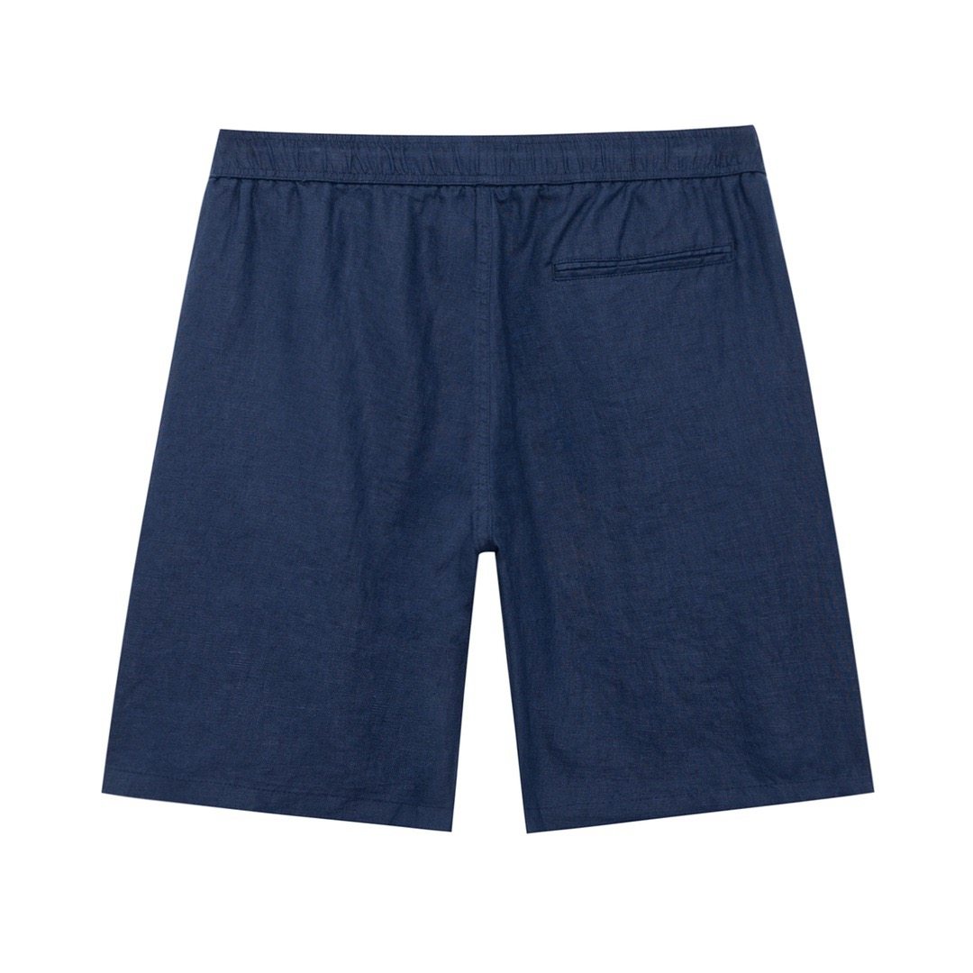 Kiton 2024SS New Spring/Summer Shorts. Top-quality linen fabric. Embroidery logo. Slit design at the leg opening. Perfect details and accurate version.