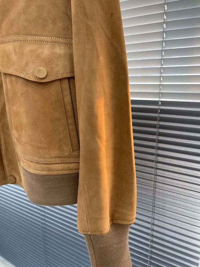 Berlut, top-quality goods! 1895 Men's aviator jacket made of sheepskin suede and nubuck leather. Ten-thousand-level heavyweight top-notch goods. Trade... Company channel. Full-quality series of premium products