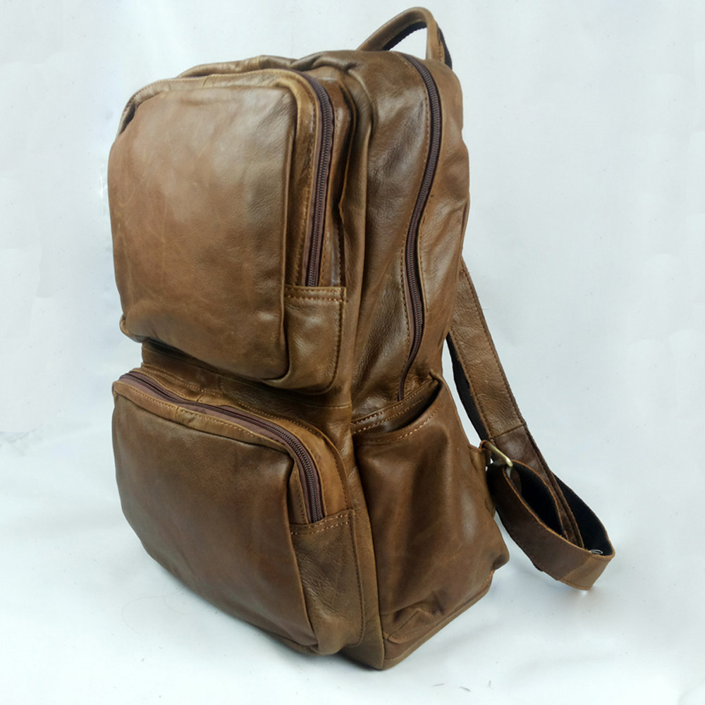 Leather functions backpack