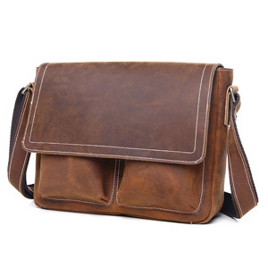 Saddle leather messenger