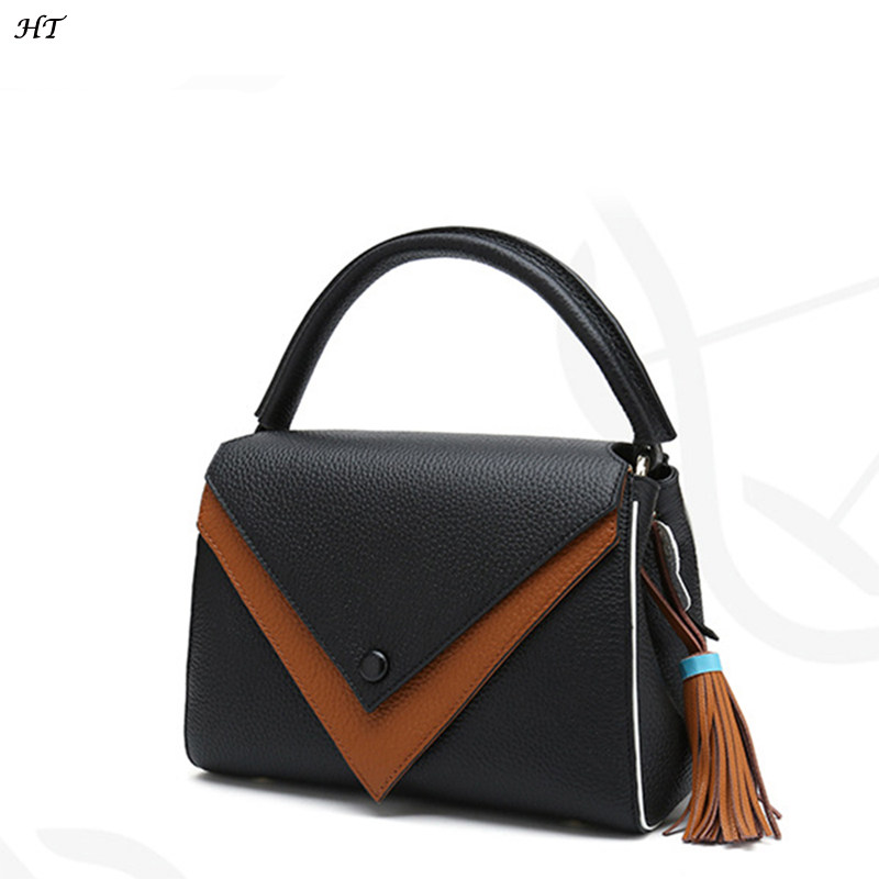 Lady Leather Handbag Lady's large-capacity Joker bag factory outlet Lady's fashion shoulder bag