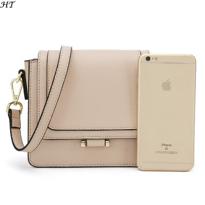 Wholesale customized mini leather crossbody bag with gold hardware for lady