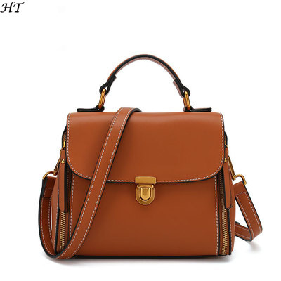 customized wholesale vintage leather fashion design tote leather bags for ladies